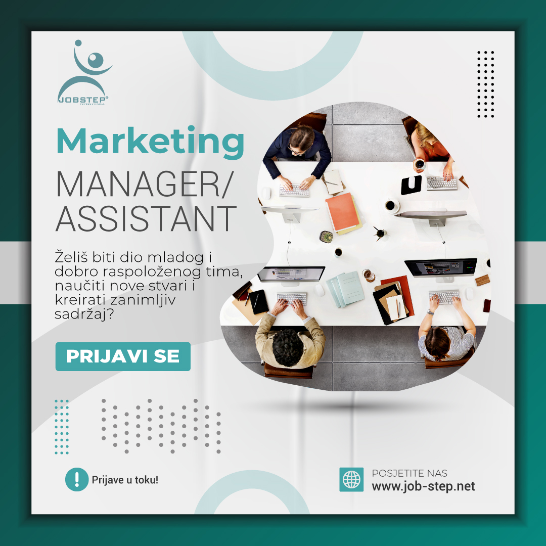 ZAPOŠLJAVAMO: Marketing Manager/Assistant (m/ž)!
